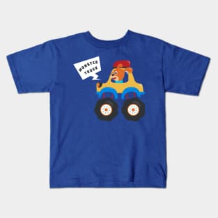 illustration of monster truck with cartoon style Kids T-Shirt